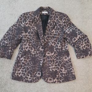 Calvin Klein Leopard Print Women's Blazer